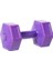 3 kg Plastik Dambıl Set, 2 Adet, Toplam 6 Kg, Mor 2