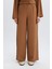 Straight Fit Beli Lastikli Basic Düz Bürümcük Geniş Paça PANTOLON D7522AX25SP 3