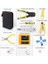 RJ11 RJ12 Ağ Tamir Pense Tool Kit Kablo Test Cihazı ile Bahar Kelepçe Sıkma Aracı Sıkma Pensesi Youmaxe 5