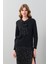 Payet Broşlu Uzun Kol Triko Siyah K2472002_001 5