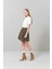 Örme Mini Etek Haki K2425006_023 8
