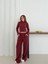Balıkçı Yaka Örme Takım Bordo ST265865 1
