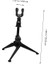 Stüdyo Kullanımı Için Döndürülebilir Mikrofon Braketli Sağlam Metal Tripod Standı Siyah 5