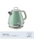 Vintage Elektrikli Su Isıtıcı 1 Litre Yeşil 2868/04 - Paslanmaz Çelik, Retro Kettle, 1630 Watt, Otomatik Kapanma, Kablosuz 360° Duylu 2