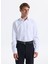 Slim Fit Gömlek Yaka Armürlü Beyaz Erkek Gömlek Maydos-Y 305 4