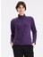 D5WL-SWT3303 Mor Dik Yaka Basic Düz Kadın Polar Sweatshırt 1