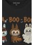 Halloween Labubu La Boo Boo Cadılar Bayramı Baskılı Unisex Tişört Sevimli Hayalet Siyah T-Shirt 2