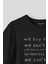 We Buy Things We Don't Need Fight Club Yazı Baskılı Siyah Unisex Tişört 2