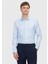 Açık Mavi Regular Fit Dokuma Klasik Pamuk Karışımlı Gömlek 1