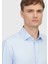 Açık Mavi Regular Fit Dokuma Klasik Pamuk Karışımlı Gömlek 3
