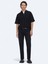 Siyah Slim Fit Denim Pamuk Karışımlı Pantolon 1