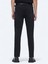 Siyah Slim Fit Denim Pamuk Karışımlı Pantolon 4