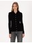 Kadın Siyah Slim Fit Triko Hırka 50316338-VR046 1
