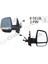DIŞ DİKİZ AYNASI SAĞ DOBLO 2011 OPEL COMBO D 2012-2018 MEKANİK SİNYALLİ ASTARLI ÇİFT CAM KONVEKS VM-669PR 735528034 95511482 1426597 1