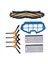 2set Için Cecotec Conga 990 1190 Yedek Parçalar Robot Elektrikli Süpürge Yedek Sarf Malzemeleri Hepa Filtre Merkezi Yan Fırça (Yurt Dışından) 3