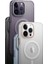 Apple iPhone 14 Pro Kılıf M-Safe Şarj Özellikli Buzlu Sert Pc Zore Tuval Kapak 5