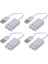 4pcs 3 5mm Mikrofon Kulaklık Soketi USB 2 0 Ses Kartı Hoparlör Ses Adaptörü Beyaz (Yurt Dışından) 1