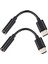 2x USB C Ila 3 5mm Kulaklık/kulaklık Jak Kablo Adaptörü Tip C 3 1 Erkek Bağlantı Noktası Ila 3 5 mm Kadın Stereo Ses (Yurt Dışından) 1