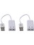 2x 3 5mm Mikrofon Kulaklık Soketi USB 2 0 Ses Kartı Hoparlör Ses Adaptörü Beyaz (Yurt Dışından) 1