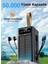 50.000 Mah Solar Powerbank – 22.5 W Hızlı Şarj, Dahili Kablolu, LED Ekranlı Taşınabilir 5