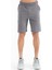 Alva Koyu Gri Baskılı Erkek Şort - 81245 6