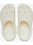 Classic Floral Cut Out Clog Kadın Krem Terlik.0WV 10