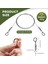 4pcs 2m x 1 5mm Ayarlanabilir Resim Asılı Tel Kit-Ağır Görev Paslanmaz Çelik Tel Halat 60LBS&#39 Ye Kadar Tutar (Yurt Dışından) 4