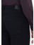 Siyah Düz Örme Slim Fit Casual Pantolon 4