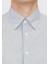 Gri Çizgili Casual Fit Dokuma Casual %100 Pamuk Gömlek 5