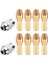 Dremel Için 10 Adet Pirinç Koltuk, Yedek 4485 Hızlı Değişiklik Döner Sondaj Somun Alet Seti 0.8/1.2/1.5/1.8/2.0/2.4/3.0/3.2mm (Yurt Dışından) 3