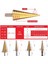3pc Hss Adım Koni Konik Matkap Bit Set Delik Kesici Metriği 4-12/20/32MM 1/4 Inç Titanyum Kaplamalı Metal Alek Bitler (Yurt Dışından) 3