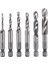 6pcs M3 M4 M5 M6 M8 M10 Yüksek Hızlı Çelik Titanyum Kaplama Kompozit Musluk Matkap ve Tap Entegre Makine Musluk (Yurt Dışından) 1