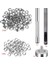 100PCS Metal Gözler Seti 6mm Grommet Halkalar Kiti Dıy Aksesuarları Için Montaj Yumruk Çubuğu Deri El Sanatları Giysileri Onarım (Yurt Dışından) 2