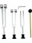 4 Paket Ayar Çatal Seti (128Hz, 256Hz, 512Hz) Sesli Ses Titreşim Aracı Için Ayar Çekiçli, Gümüş, Gümüş (Yurt Dışından) 1