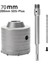 Sds Plus Çekiç Matkapları Duvar Deliği Testere Matkap Bit Set Kesici Aletleri Yuvarlak Şaftlı Beton Çimento Taş Deliği Açıcı, 70MM (Yurt Dışından) 5