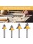 4pcs 1/4 Inç Şafak Yönlendirici Bitleri Üzerinde Köşe Yuvarlama Kenar Oluşturma Kenar Seti, 5/16 Inç 3/16 Inç 1/4 Inç Ahşap Freze Kesici Için 1/8 Inç Yarıçap (Yurt Dışından) 5