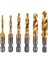 6pcs M3 M 4 M5 M6 M8 M10 Hex Shank Tıtanıum Kaplama Hss Vıda Ile Metrik Tap Matkak Biçler Vida Makine Taşına (Yurt Dışından) 1