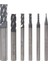 6pcs 4 Flüt Uç Fabrikaları Steels Square Cnc Karbür Freze Kesici Spiral Yönlendirici Bitleri Dia (1 2 3 4 6 8mm) (Yurt Dışından) 3
