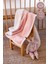 Fluffy Bebek Battaniyesi 80x100 Solid Pudra Kundak Puset Çift Taraflı Koyun Tüyü Battaniye 100x80 3