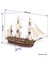 12009 1/75 Ölçek, Hms Erebus, 68 Cm. Yelkenli ve Buharlı Keşif Gemisi, Ahşap Model Kiti 5