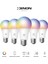 Smart Akıllı Wi-Fi LED Akıllı Rgb Ampul Mobil Uygulama Denetimli Google Home ve Alexa Uyumlu Çok Renkli Lamba (5 Adet) X7021 2