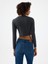 Slim Crop Fit Kadın Bluz U.kol 3