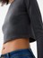 Slim Crop Fit Kadın Bluz U.kol 5