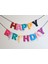 Renkli Keçelerden Happy Birthday Yazılı Doğum Günü, Parti Süsü 1 1