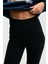 RYSANNE Kadın Esnek Kumaşlı Slim Fit Paçası Lastik Detaylı Siyah Pantolon 6