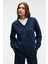 ARINEL Kadın V Yaka Regular Fit Lacivert Sweatshirt 2