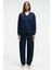 ARINEL Kadın V Yaka Regular Fit Lacivert Sweatshirt 5