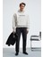 TRUETT Erkek Kapüşonlu Kanguru Cepli Önü Ve Sırtı Baskılı Oversize Gri Sweatshirt 3