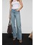 DUNA Kadın %100 Pamuk Straıght Fıt Denim Açık Mavi Jeans 4