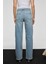 DUNA Kadın %100 Pamuk Straıght Fıt Denim Açık Mavi Jeans 6